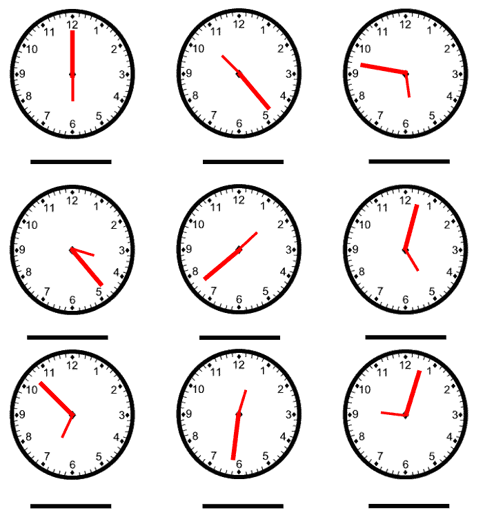 English Exercises: Telling the time