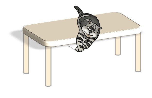 clipart cat under the table - photo #5