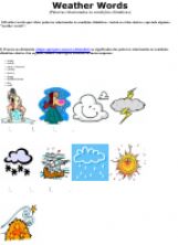 English worksheets: the Weather worksheets, page 6