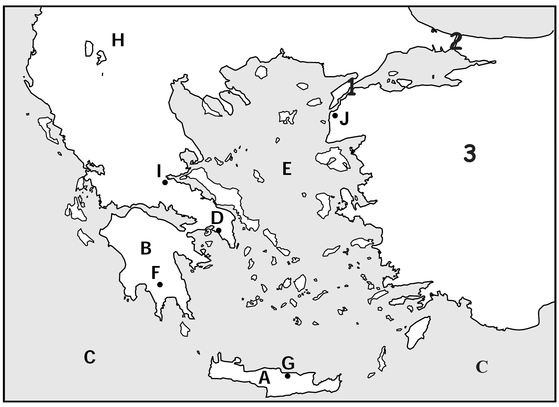 English Exercises: Ancient Greece - The Greeks Throughout Ancient Greece Map Worksheet