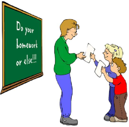 hand your homework in