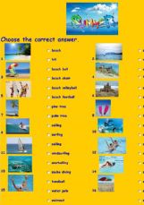 English exercises: the Summer