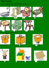ESL - English Exercises: My house - 1st Grade
